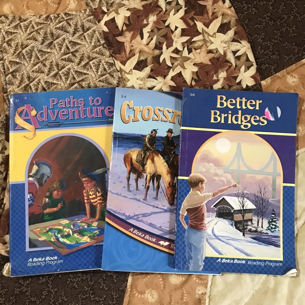 Abeka 3rd Grade Readers Lot of 3 Adventure Bridges Crossroads